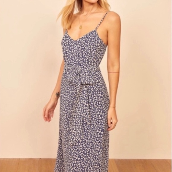 Reformation Watson Midi Dress in Soho - Picture 2 of 9